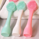 4 Colors Hand-held Silicone Cleansing Brush - MSmakeupoem.com