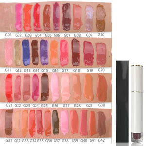 42 colors glossy liquid lip gloss #1-#33