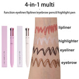 4-in-1 multi-function eyeliner/lipliner/eyebrow pencil/highlight pen