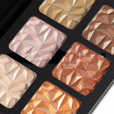 Palette de surbrillance et de contour de diamant de 6 couleurs