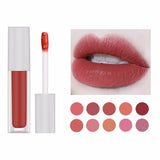 10 Colors Silver Matte Velvet Air Lip Glaze - MSmakeupoem.com