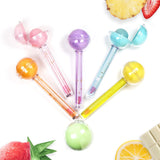 Fruit flavor lollipop 2 in 1 magic color changing lip oil & lip balm