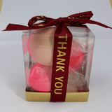 peach gradient beauty blender/sponge in gift box( 3 pcs)