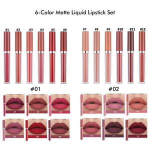Ensemble de rouge à lèvres liquide et crayon à lèvres 17 couleurs