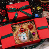 Caja de regalo plegable de 4 colores con bolsa de mano (mediana)