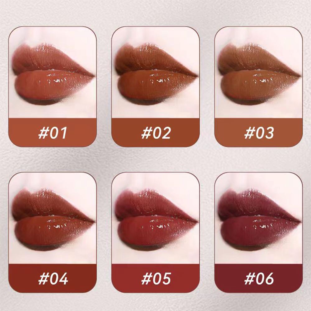 6 colors mirror lip gloss