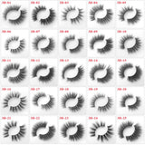 3D Thick Mink Hair False Eyelashes (#01-#25)