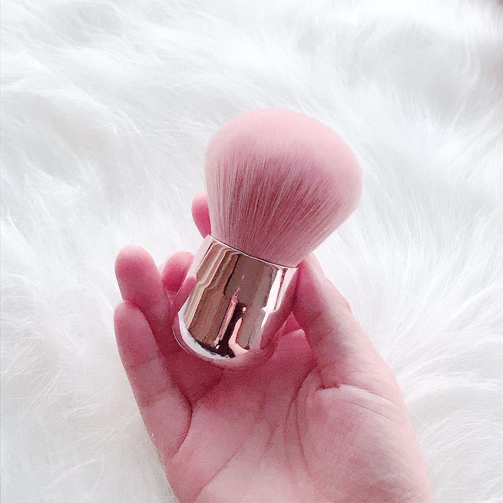 Short Handle Single Loose Powder Makeup Brush with Gift Box / Pink Mak –