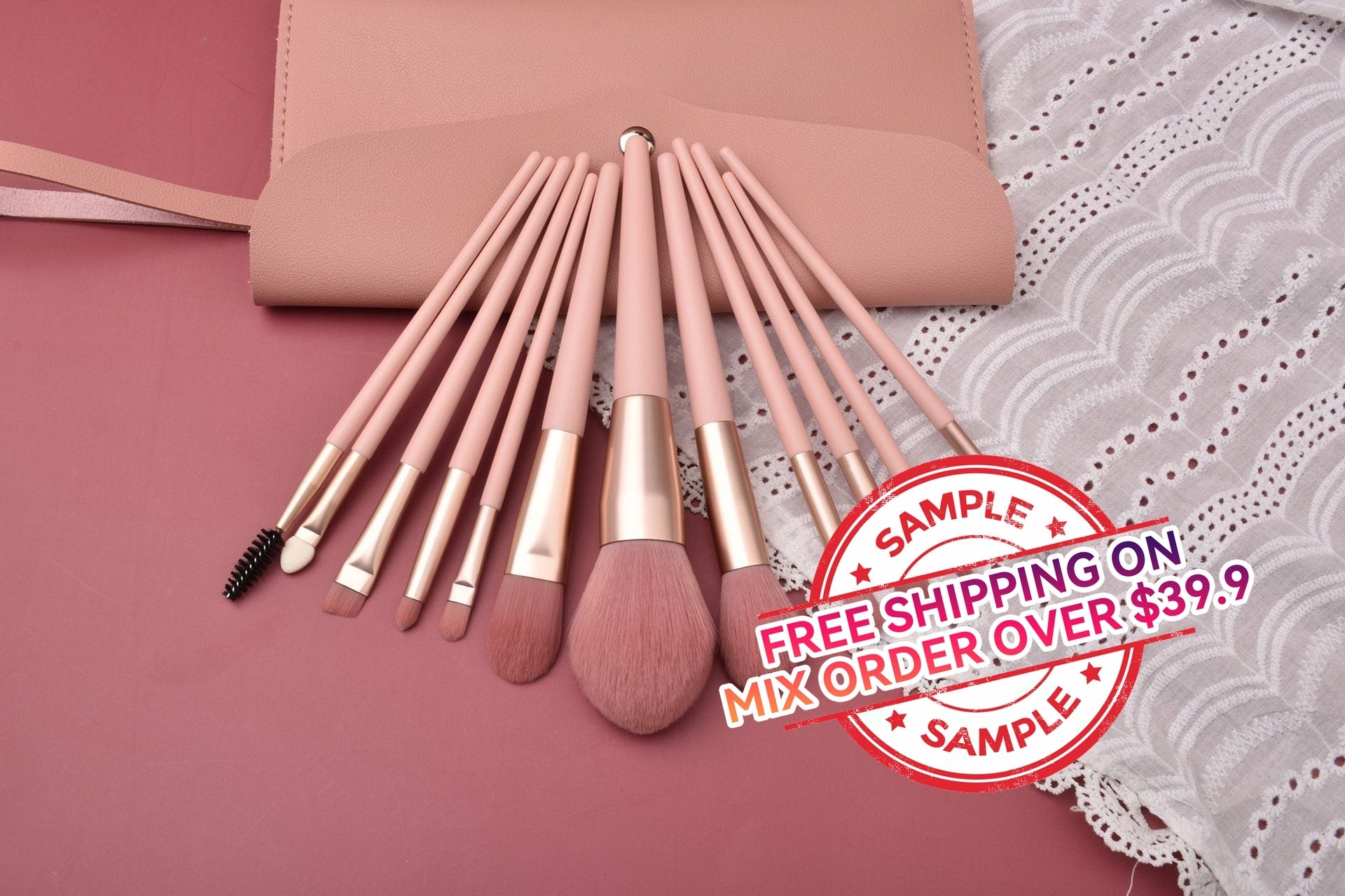 【SAMPLE】Nude powder makeup brush -【Free Shipping On Mix Order Over $39.9】