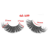 6D messy high imitation mink hair thick eyelashes