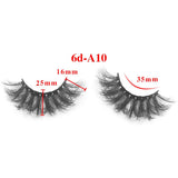 6D messy high imitation mink hair thick eyelashes