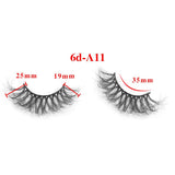 6D messy high imitation mink hair thick eyelashes