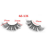 6D messy high imitation mink hair thick eyelashes