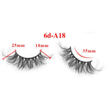 6D messy high imitation mink hair thick eyelashes