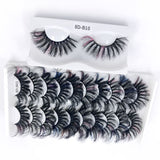 25mm fried hair colorful fluffy exaggerated imitation mink false eyelashes