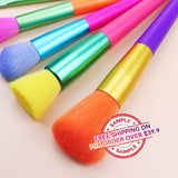 Brosse de maquillage colorée d'outils cosmétiques de la dernière mode 15pcs / ensemble de brosse de maquillage en gros