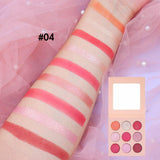 Paleta de sombras de ojos de 9 colores Highpigment (50 piezas envío gratis)