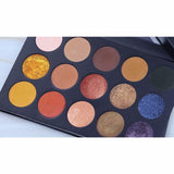 15 Farben Gelb Braun Lidschatten-Palette (50 Stück versandkostenfrei)