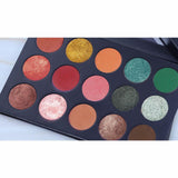 15 Colors Best Selling Black Eyeshadow Palette（50pcs free shipping）