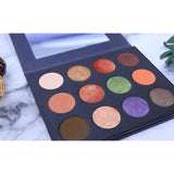 12 Colors Candy Color Black Eyeshadow Palette（50pcs free shipping）