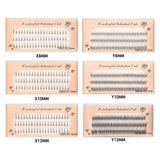 Faux cils simples de simulation naturelle à trois rangées