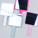 6 Colors Square Handheld Makeup Mirror