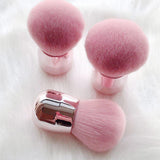 Pinceau de maquillage en vrac simple à poignée courte avec boîte-cadeau/pinceau de maquillage rose