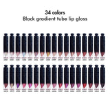 34 Farben Lipgloss mit schwarzem Farbverlauf (#1-#22)