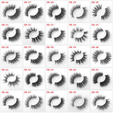 3D Thick Mink Hair False Eyelashes (#01-#25)