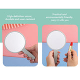 Miroir de maquillage portable rond 5 couleurs