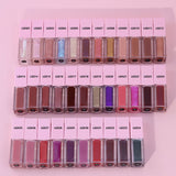 34 Colors Pink Square Cover Big Brush Lip Gloss #1-30