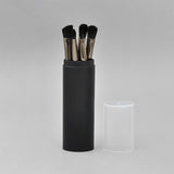 5 pennelli per ombretti con manico in plastica in secchio di plastica