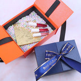 Caja de regalo pequeña naranja de alta calidad Cajas de papel vacías reciclables