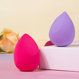 Huevos de belleza en forma de corazón de 8 colores (con caja) / Logotipo personalizado de esponja de maquillaje