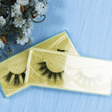 Falsche Wimpern 1 Paar mit quadratischer Goldbox (Nerzhaar)