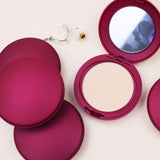 Low Moq Matte Pressed Compact Face Powder With Red Box Cosmetics Supplier