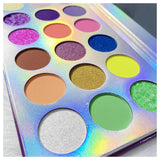 18 Colors Night Luminous Rainbow Eyeshadow Palette - MSmakeupoem.com