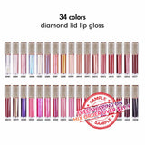 【SAMPLE】34 Colors Diamond Lid Lip Gloss 【Free Shipping On Mix Order Over $39.9】