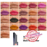 【MUESTRA】Delineador de labios de tubo negro de 21 colores -【Envío gratis en pedidos mixtos superiores a $39.9】