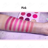 Paleta de sombras de ojos en tono azul o rosa de 9 colores