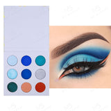 9 Farben Blau- oder Rosa-Ton-Lidschatten-Palette