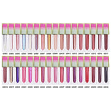 34 Farben Glitzer Farbverlauf Vierkantrohr Lipgloss (#1-#22)