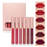 Nude Pink matte lip gloss Set (6PCS)