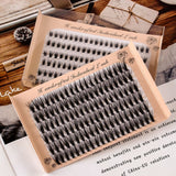 20D Six rows of mixed natural thick artificial single cluster false eyelashes