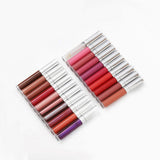 20 colors silver cap round tube moisturizing lip gloss