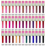 39 couleurs de rouge à lèvres liquide tube carré dégradé de paillettes mates sans adhésif (# 01-# 30)