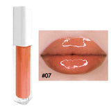 Brillo de labios hidratante de tubo cuadrado blanco de 52 colores (#1-#26)