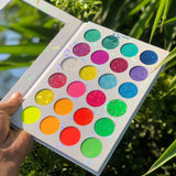 Paleta de sombras de ojos blancas de 10 colores