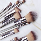 Single Color 10pcs Champagne Gold Makeup Brushes