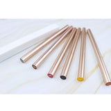 6 Colors Gold Tube Eyebrow Pencil【30PCS Free Shipping & Free Print Logo】